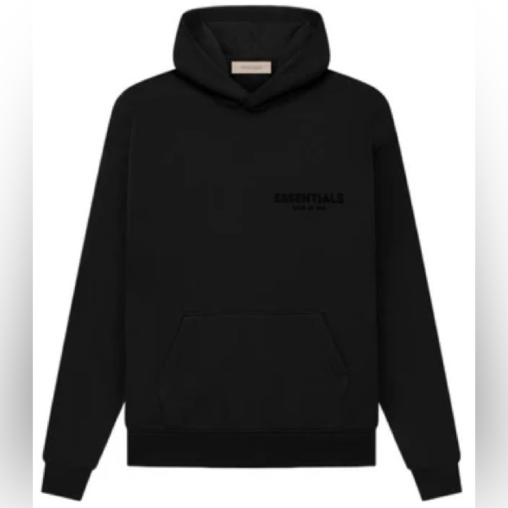 Fear of God Essentials Stretch Limo Hoodie – Black – Size Small – NWT - Picture 2 of 4